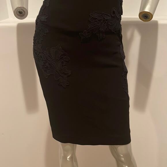 ERMANNO SCERVINO Black Lace Corset Dress Size IT 42 US 6 Cocktail Party Designer - Picture 8 of 13